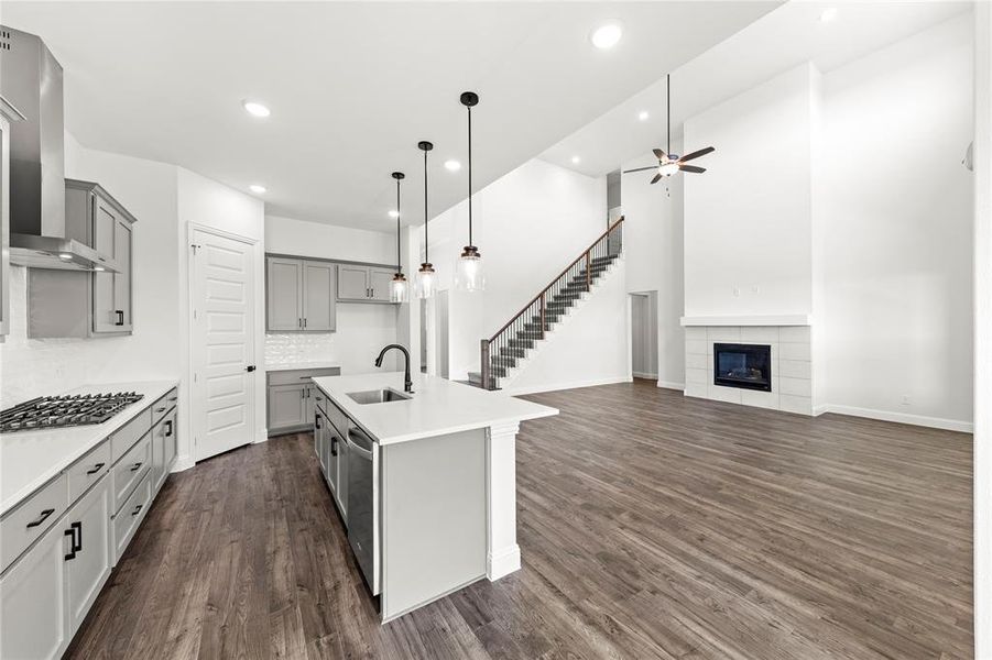 Furnished interior view inside a new home in Edgewater, Fate (Image 5). Furnished interior view inside a new home in Edgewater, Fate (Image 5).