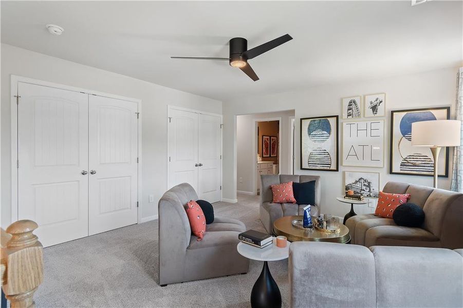 Furnished interior view inside a new home in Enclave at Evergreen, Fairburn (Image 4).