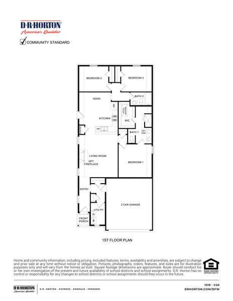 2D floor plan layout of this home in Wildcat Ranch, Crandall, TX (Image 2). 2D floor plan layout of this home in Wildcat Ranch, Crandall, TX (Image 2).