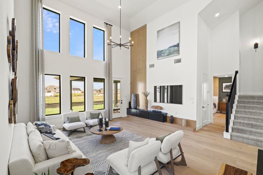 Furnished interior view inside a new home in Harvest Green 50', Richmond (Image 7).