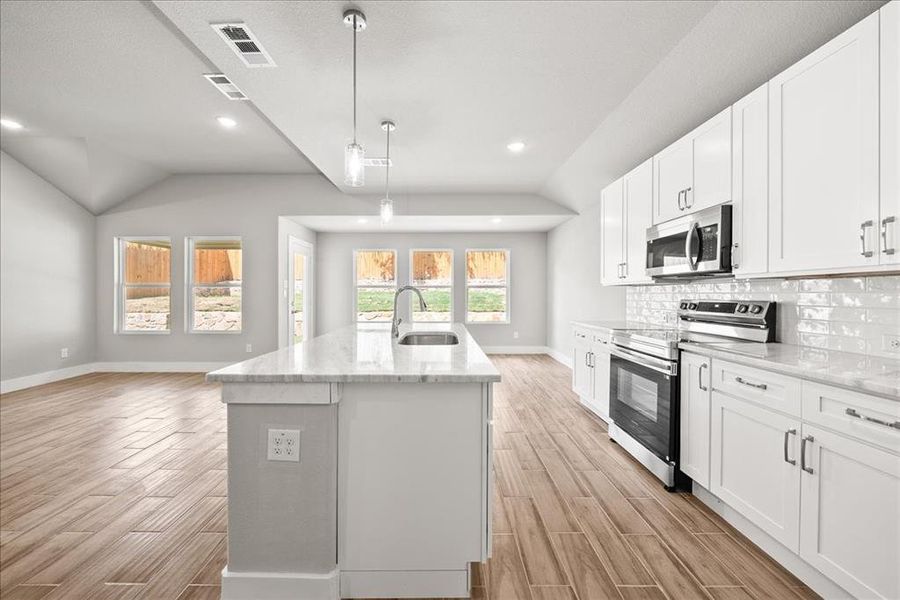 Furnished interior view inside a new home in , Fort Worth (Image 7). Furnished interior view inside a new home in , Fort Worth (Image 7).