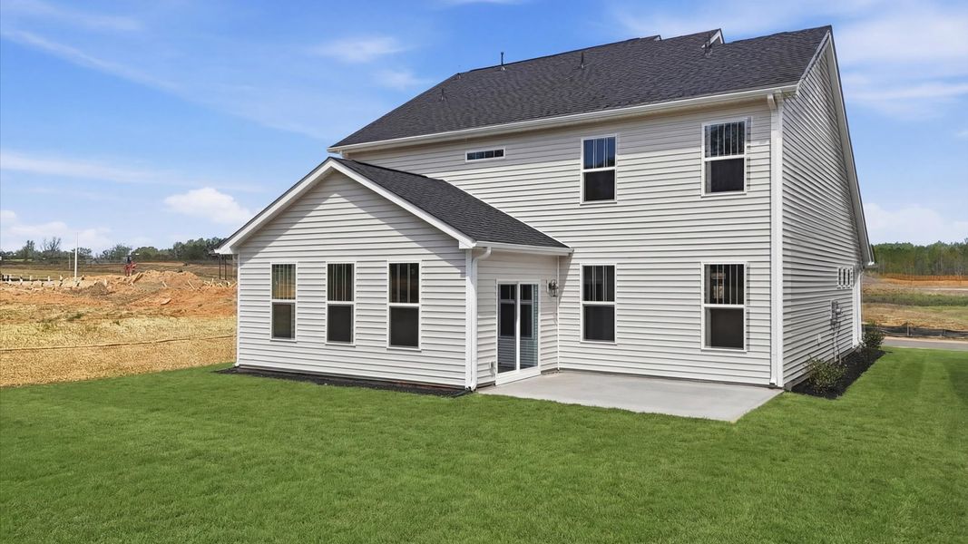 Exterior details and patio area of a home in Harrier Point, Woodruff (Image 21).