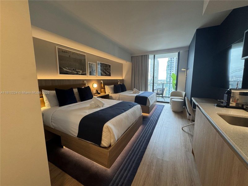 Furnished interior view inside a new home in Gale Hotel & Residences Miami (former Natiivo), Miami (Image 4). Furnished interior view inside a new home in Gale Hotel & Residences Miami (former Natiivo), Miami (Image 4).