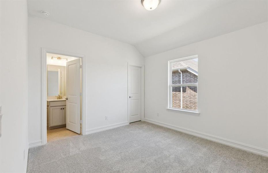 Comfortable secondary bedroom with generous closet space *Real home pictured Comfortable secondary bedroom with generous closet space *Real home pictured