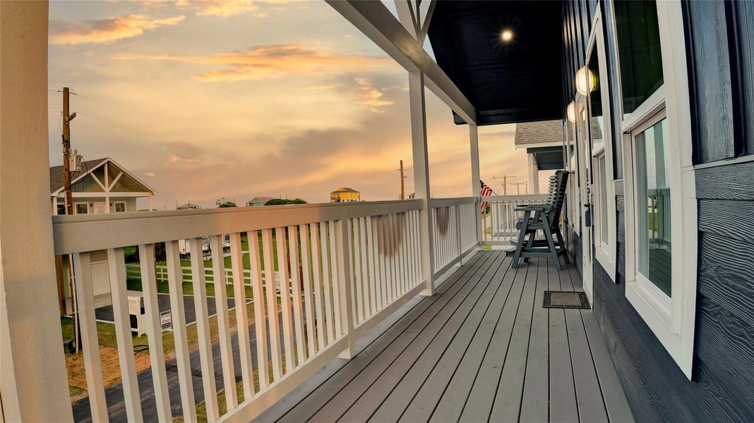 Exterior details and patio area of a home in , Crystal Beach (Image 3).