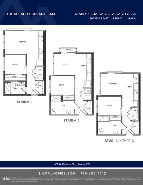 2D floor plan layout for the Starla by Lokal Homes in The Scene at Sloan's Lake, Denver, CO (Image 3). 2D floor plan layout for the Starla by Lokal Homes in The Scene at Sloan's Lake, Denver, CO (Image 3).