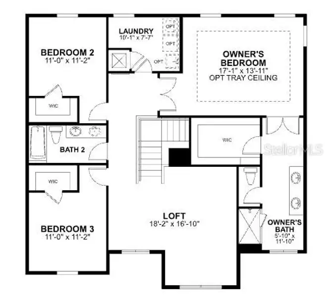 2D floor plan layout of this home in Estates at Rivercrest, Sanford, FL (Image 5). 2D floor plan layout of this home in Estates at Rivercrest, Sanford, FL (Image 5).