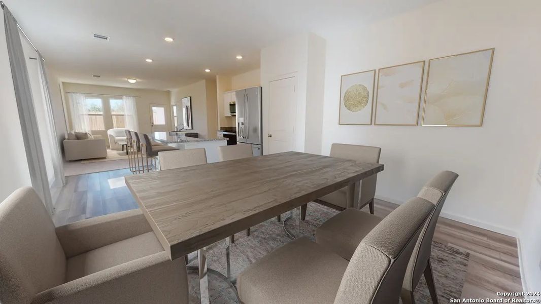 Furnished interior view inside a new home in Hennersby Hollow, San Antonio (Image 3).