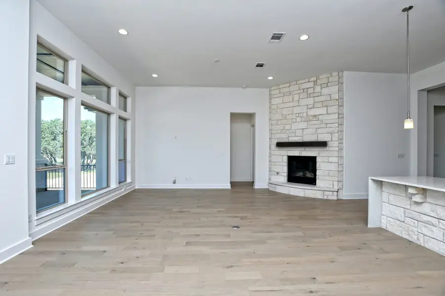 Representative unfurnished interior of a home built from the Siena III by Giddens Homes in Clearwater Ranch, Liberty Hill (Image 251).