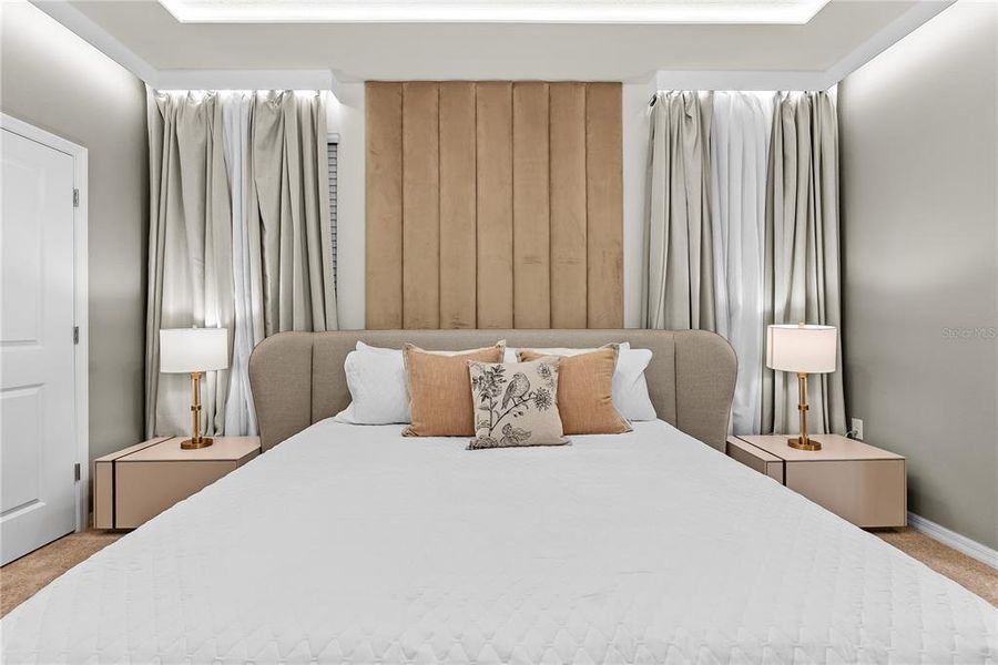 Furnished interior view inside a new home in , Clermont (Image 11). Furnished interior view inside a new home in , Clermont (Image 11).