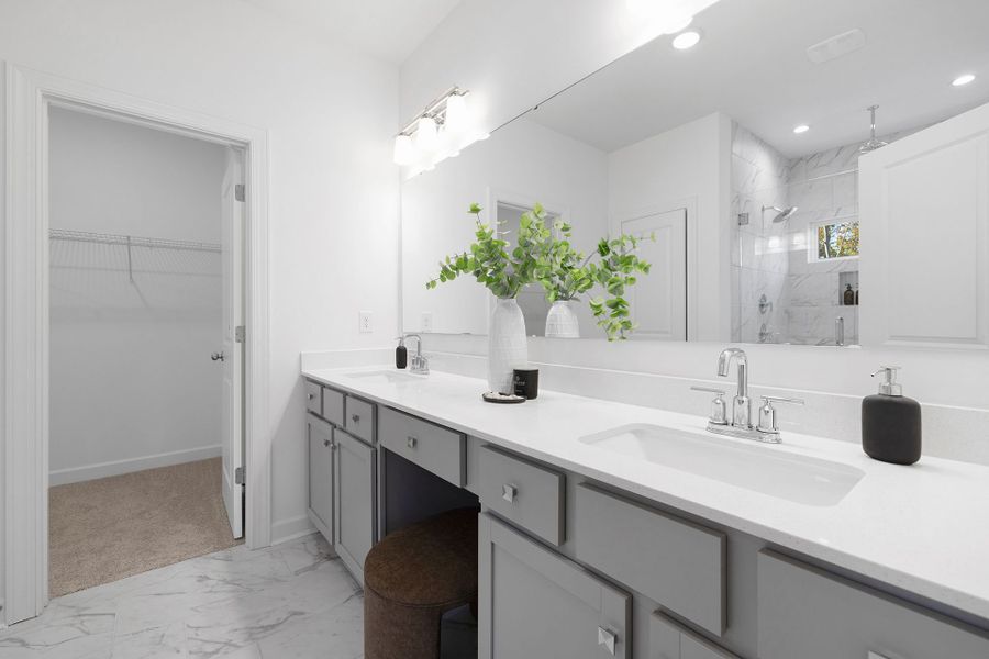 Furnished interior view inside a new home in Stonebridge Fairways, Monroe (Image 28). Furnished interior view inside a new home in Stonebridge Fairways, Monroe (Image 28).