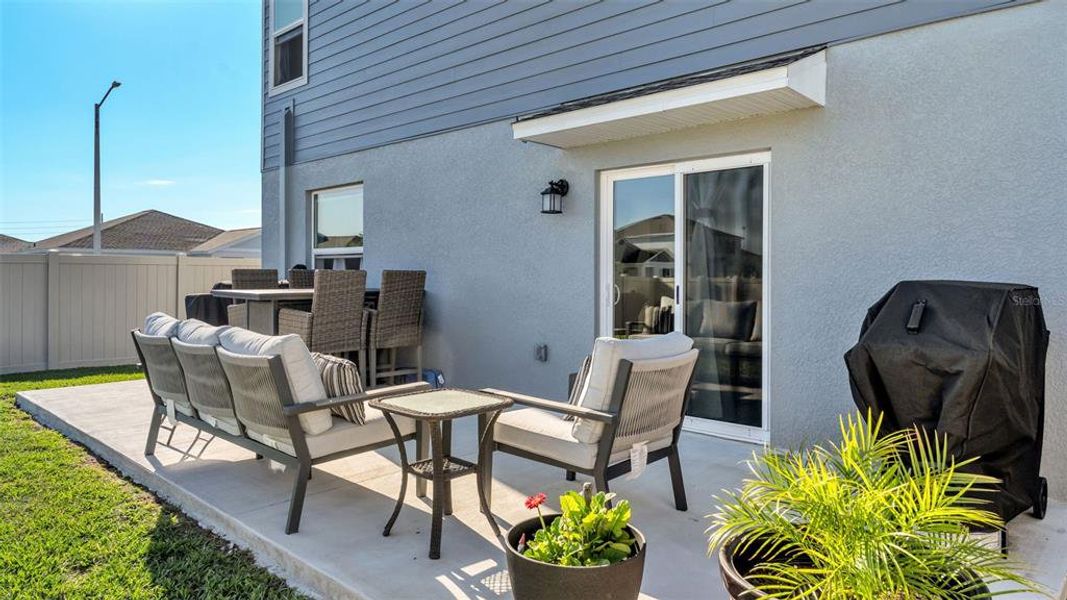 Exterior details and patio area of a home in Peace Creek Reserve, Winter Haven (Image 24).