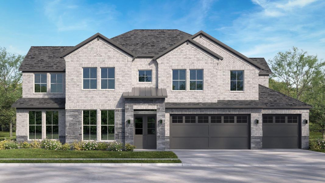 Representative exterior photo of a completed home built from the Portofino by D.R. Horton in Friendswood Trails 70' Homesites, Friendswood, TX (Image 29).