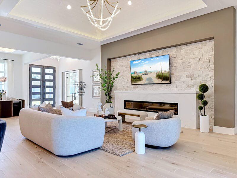Furnished interior view inside a new home in Legends Bay, Bradenton (Image 8).