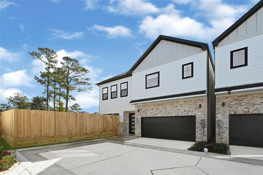 Front exterior of a new home in , Houston, TX, highlighting curb appeal (Image 2). Front exterior of a new home in , Houston, TX, highlighting curb appeal (Image 2).