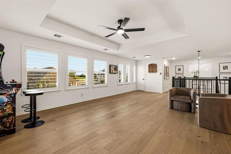 Furnished interior view inside a new home in , The Colony (Image 14).
