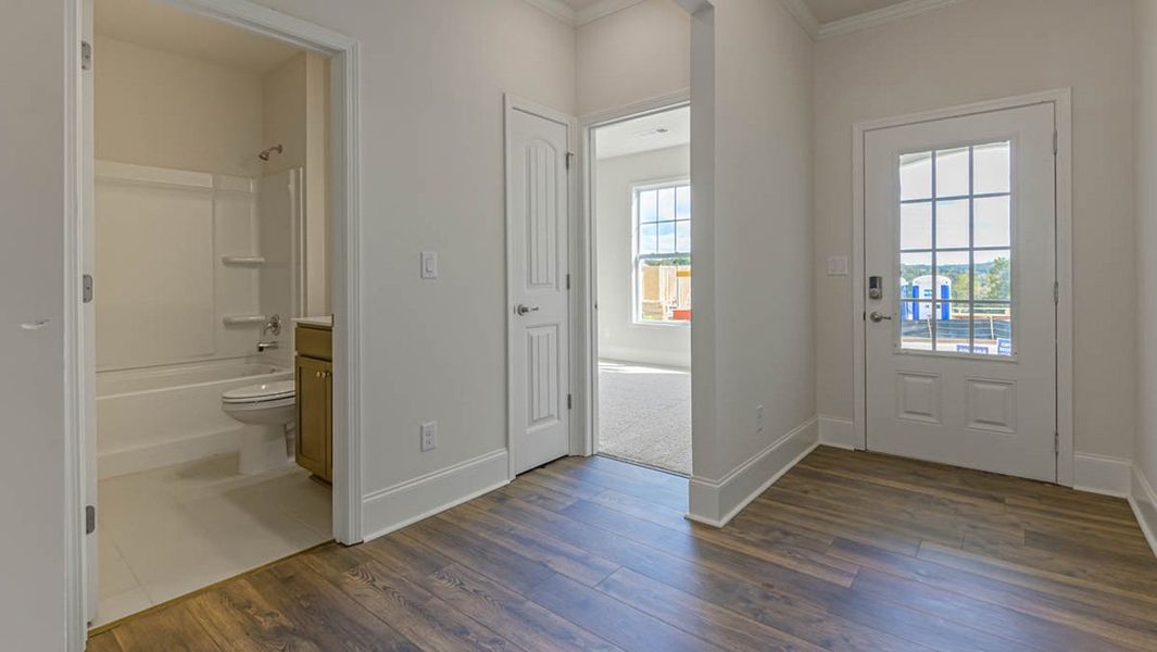 Representative unfurnished interior of a home built from the ACADIA by D.R. Horton in Hamptons at Riverwood South, Dallas (Image 6).
