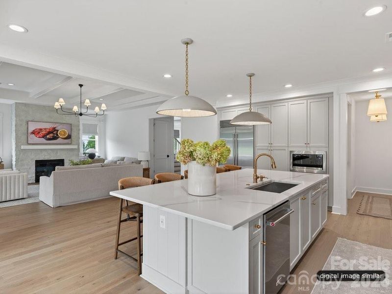 Furnished interior view inside a new home in , Charlotte (Image 13).