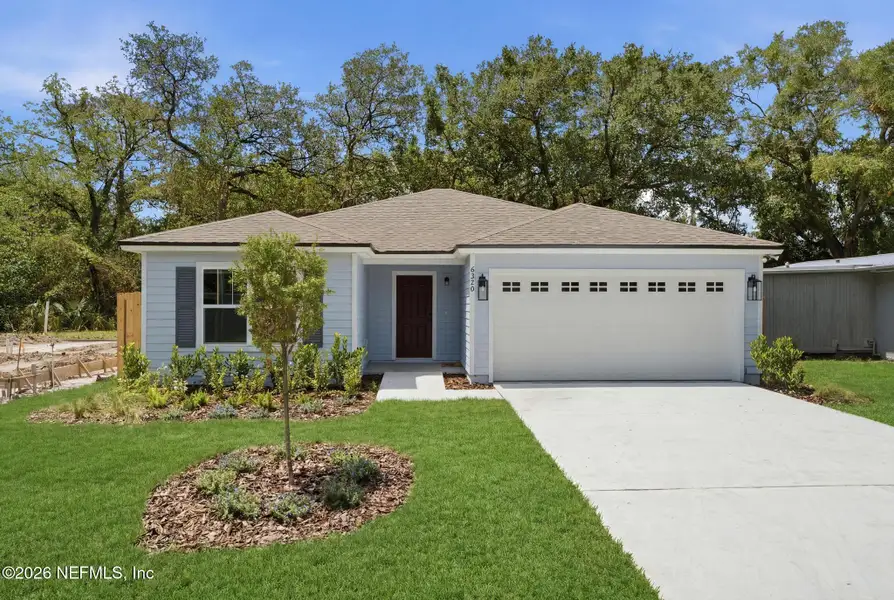 Front exterior of a new home in , Jacksonville, FL, highlighting curb appeal (Image 2). Front exterior of a new home in , Jacksonville, FL, highlighting curb appeal (Image 2).