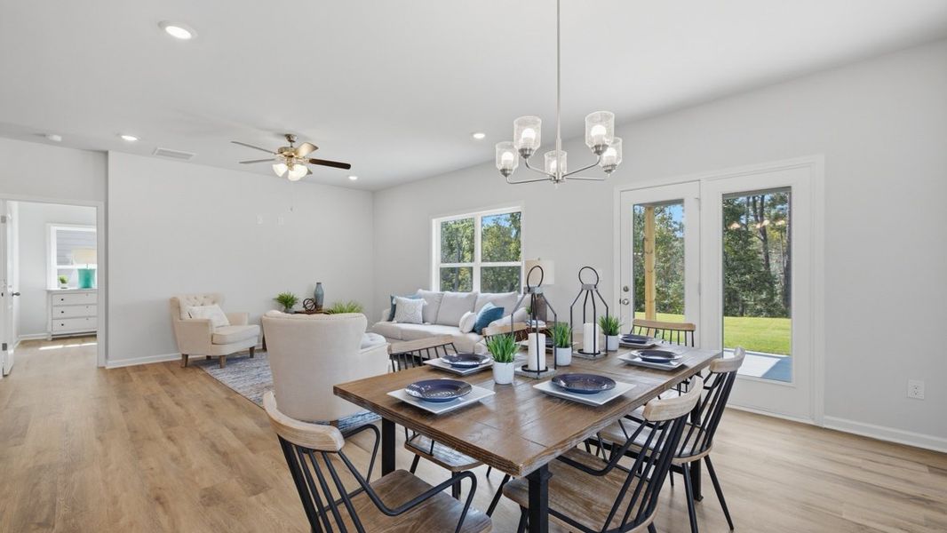 Representative furnished interior of a home built from the Belfort by D.R. Horton in Hamptons at Riverwood North, Dallas (Image 11).