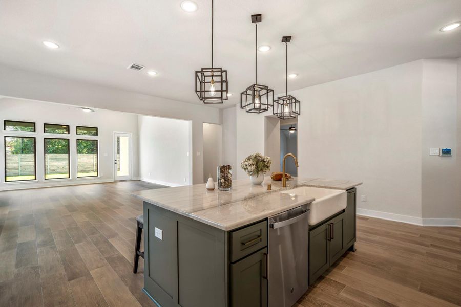 Furnished interior view inside a new home in ARTAVIA, Conroe (Image 7).