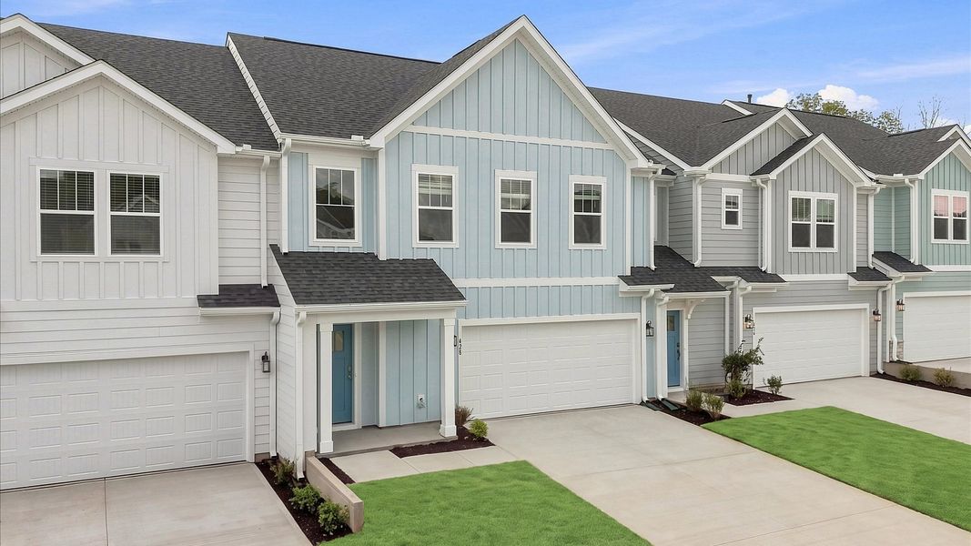 Stylish front elevation with accomplished design and high standards throughout at Village at Midway