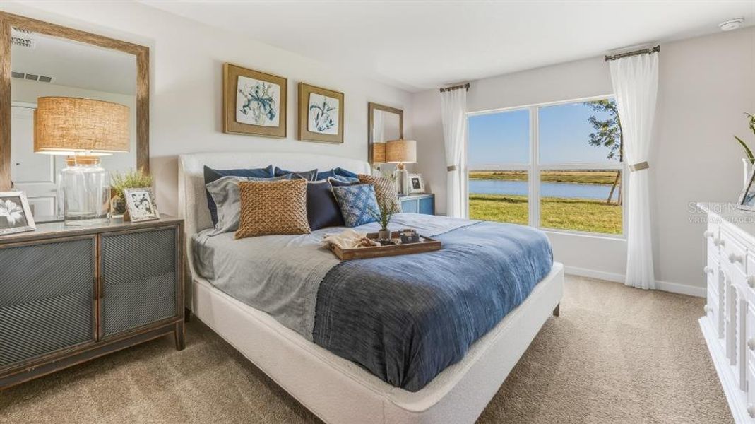 Furnished interior view inside a new home in Coral Lakes - Tradition & Express, Punta Gorda (Image 18).