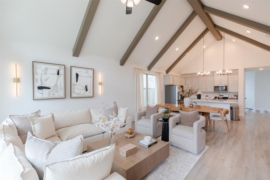 Furnished interior view inside a new home in , New Caney (Image 5).