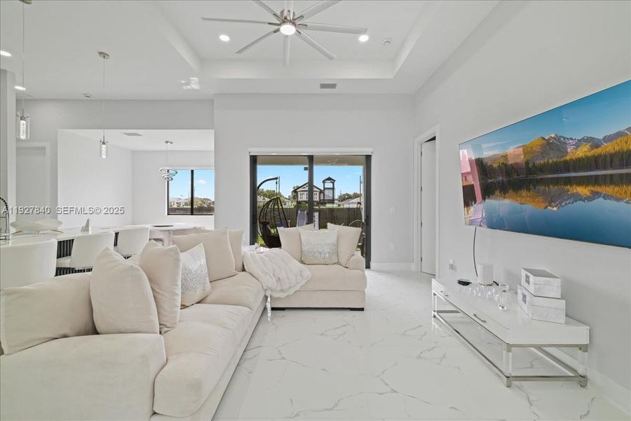 Furnished interior view inside a new home in , Cape Coral (Image 10). Furnished interior view inside a new home in , Cape Coral (Image 10).