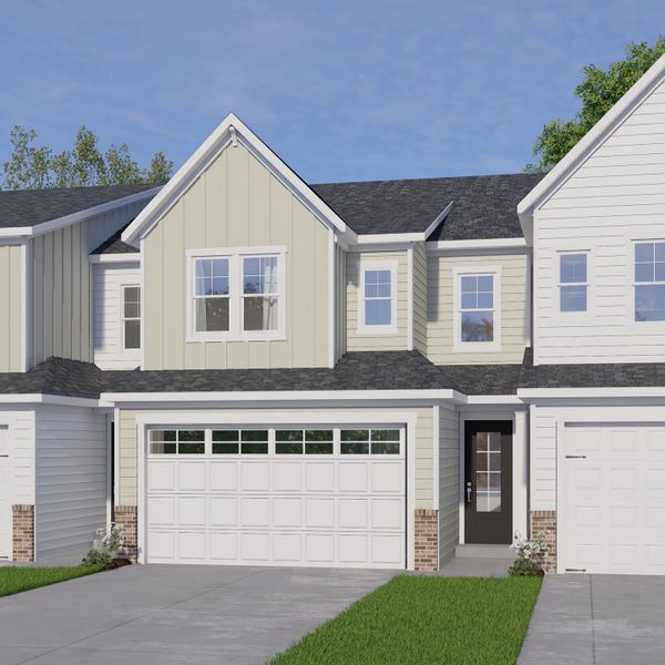 Representative exterior photo of a completed home built from the The Hemlock by RobuckHomes in Kennebec Crossing, Angier, NC (Image 3).