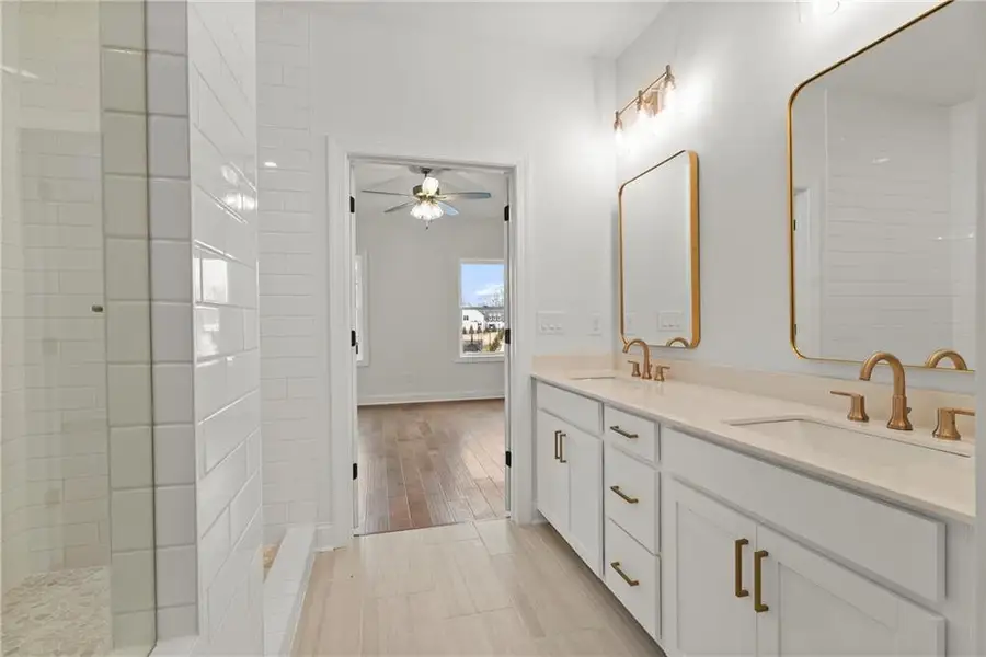 Furnished interior view inside a new home in Waterside Townhomes, Peachtree Corners (Image 5).