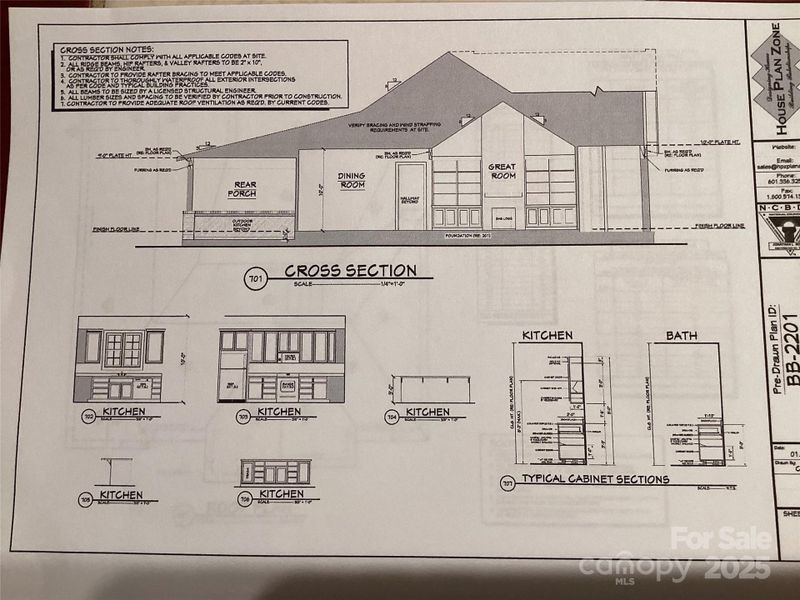 Cross section of home.