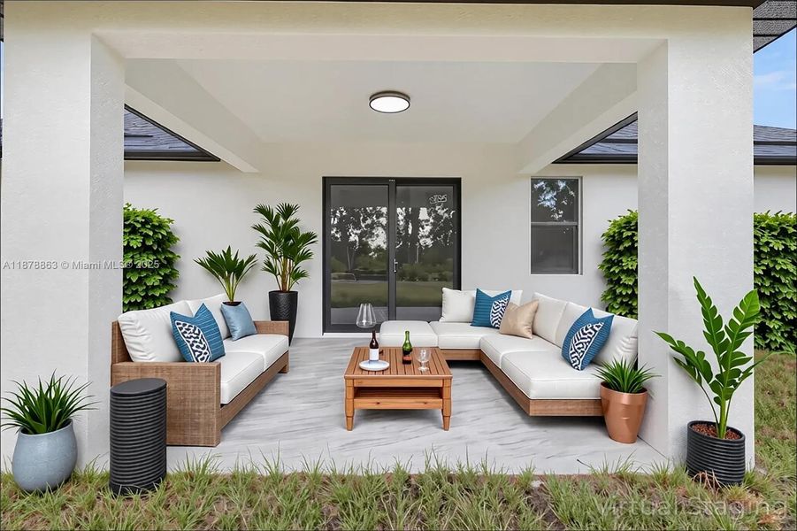 Furnished interior view inside a new home in , Lehigh Acres (Image 10).