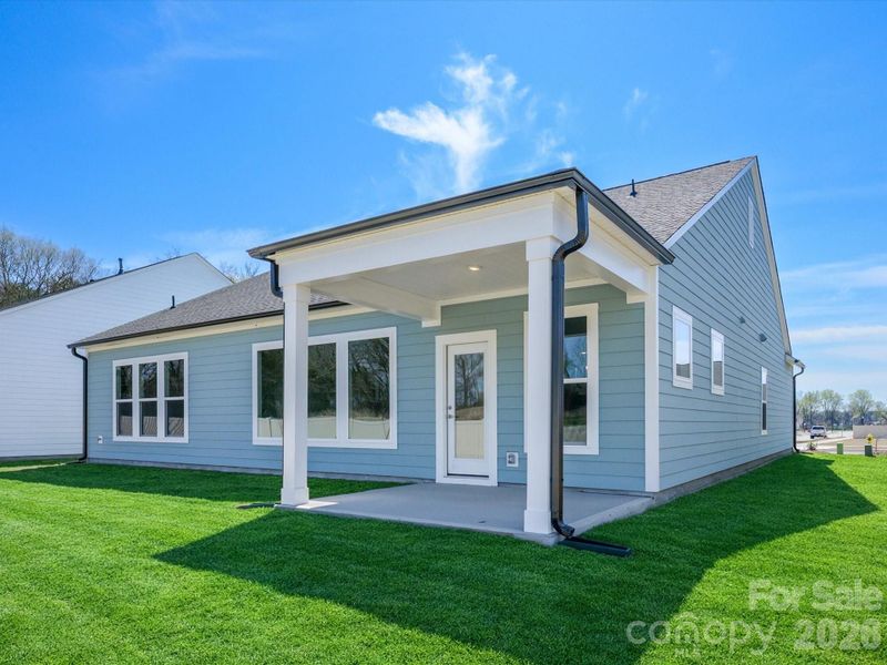 Exterior details and patio area of a home in Encore at Harmony, Harrisburg (Image 4).