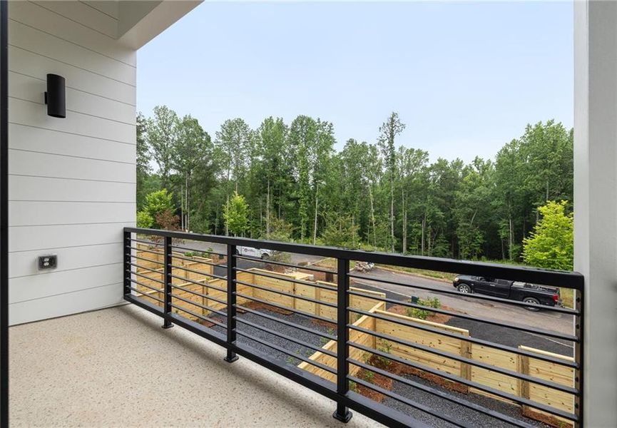 Exterior details and patio area of a home in , Chattahoochee Hills (Image 25).