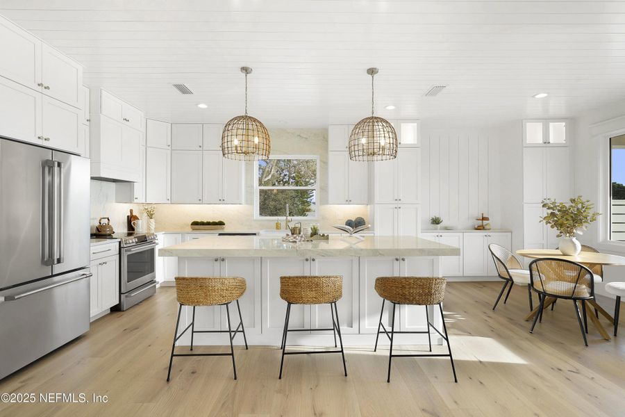 Furnished interior view inside a new home in , St. Augustine (Image 31).