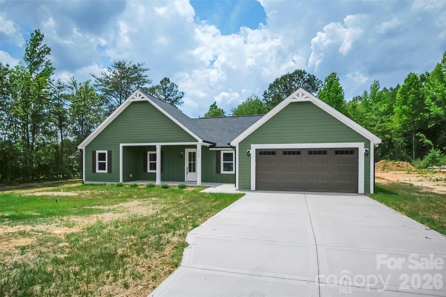 Front exterior of a new home in , Cherryville, NC, highlighting curb appeal (Image 27).