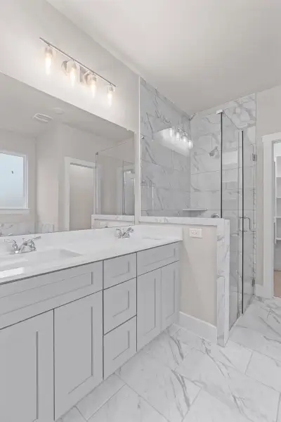 Representative furnished interior of a home built from the Palmer 1860 S 3CG by Saratoga Homes in Enclave at Cele, Pflugerville (Image 3).