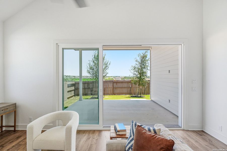 Exterior details and patio area of a home in Prominence Urban, San Antonio (Image 31).
