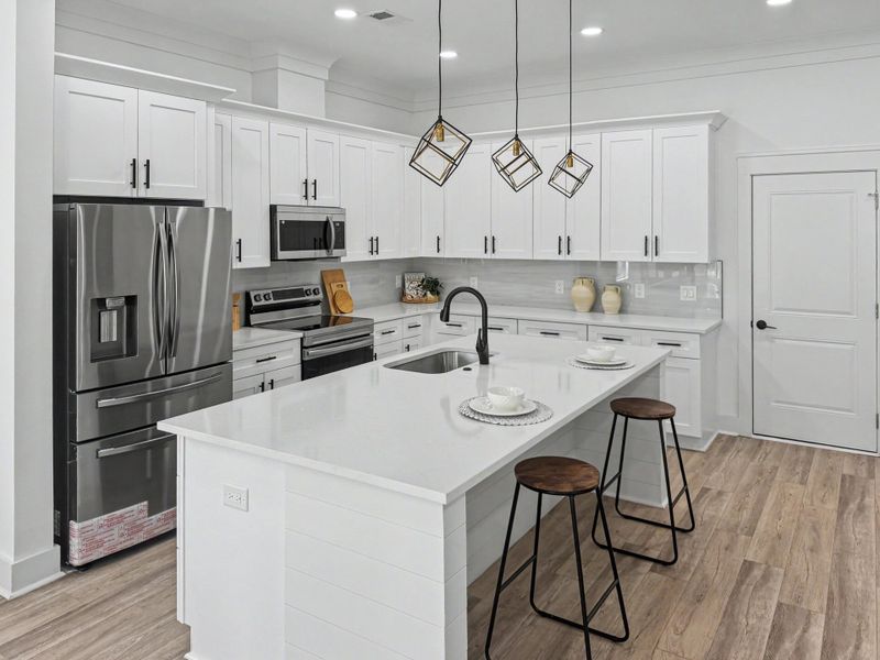 Furnished interior view inside a new home in , North Charleston (Image 14).