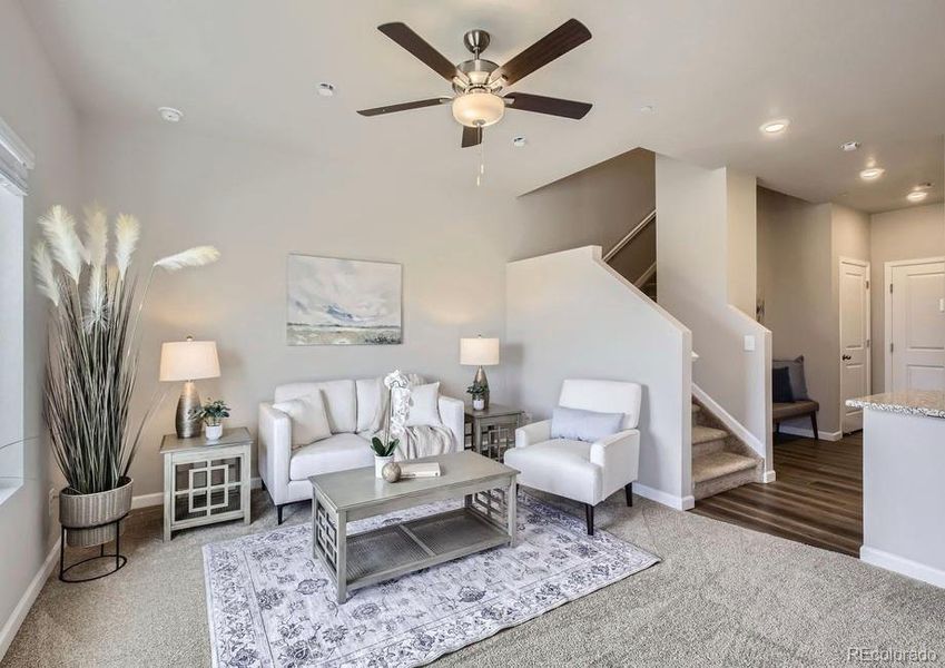 Furnished interior view inside a new home in , Fort Lupton (Image 6).