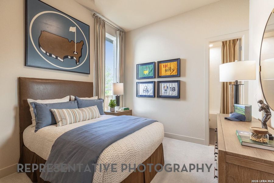 Furnished interior view inside a new home in Briggs Ranch, San Antonio (Image 36).