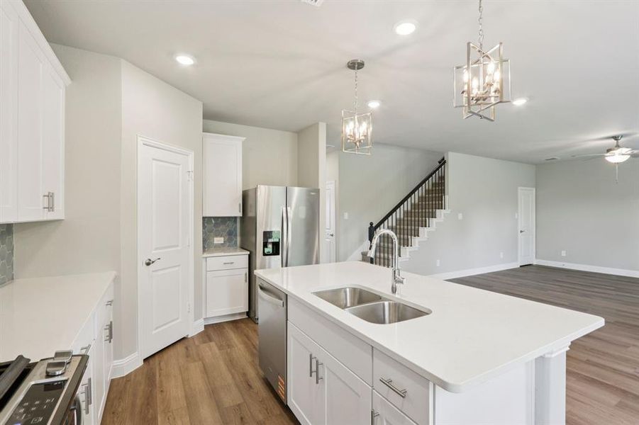 Furnished interior view inside a new home in Westmoor, Sherman (Image 11).