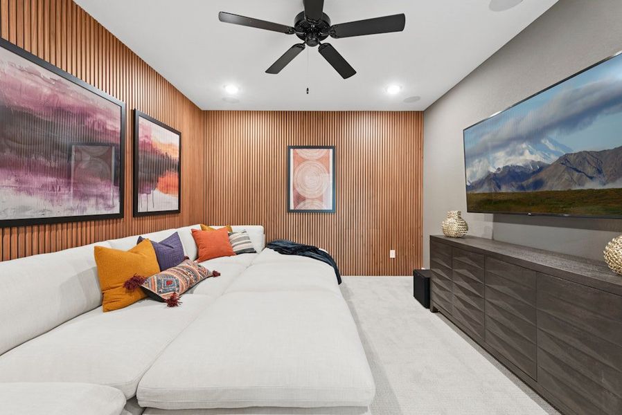 Representative furnished interior of a home built from the Oltorf by Scott Felder Homes in Foxbrook, Cibolo (Image 45).