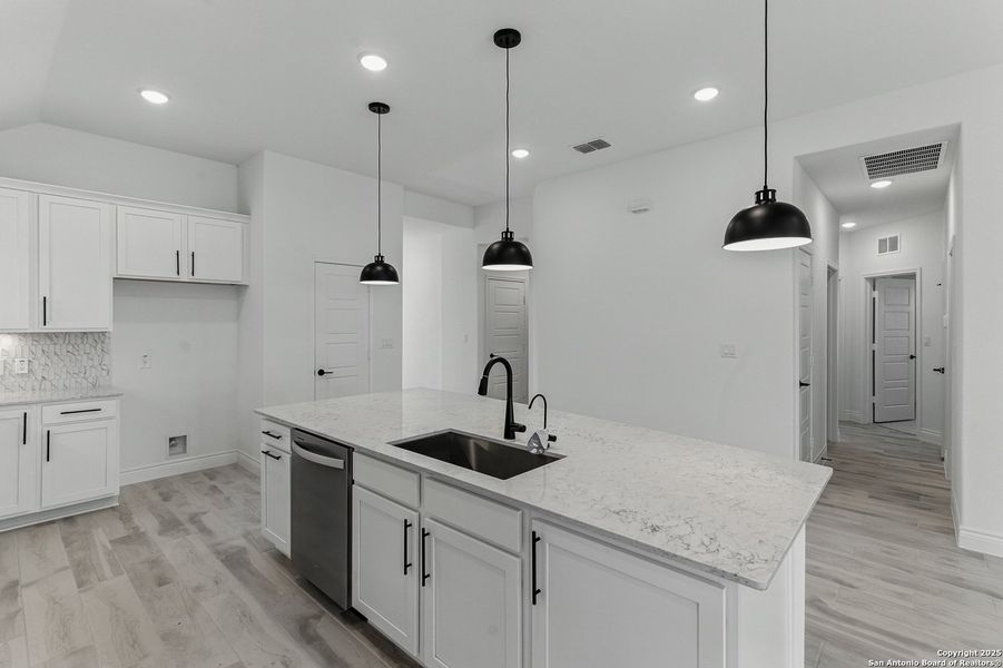 Furnished interior view inside a new home in Davis Ranch, San Antonio (Image 12). Furnished interior view inside a new home in Davis Ranch, San Antonio (Image 12).