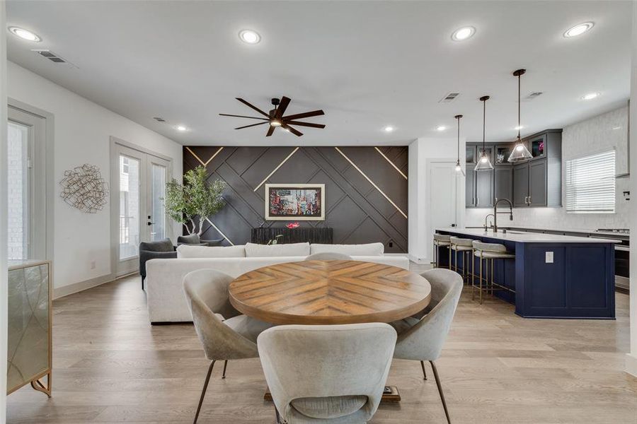 Furnished interior view inside a new home in , Dallas (Image 4). Furnished interior view inside a new home in , Dallas (Image 4).