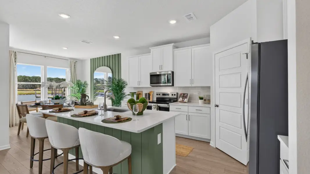 Representative furnished interior of a home built from the Emerson by D.R. Horton in Broward Key, Jacksonville (Image 8).