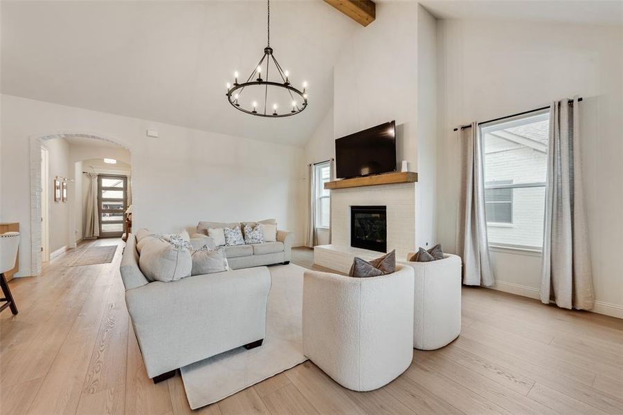 Furnished interior view inside a new home in , Aledo (Image 29).