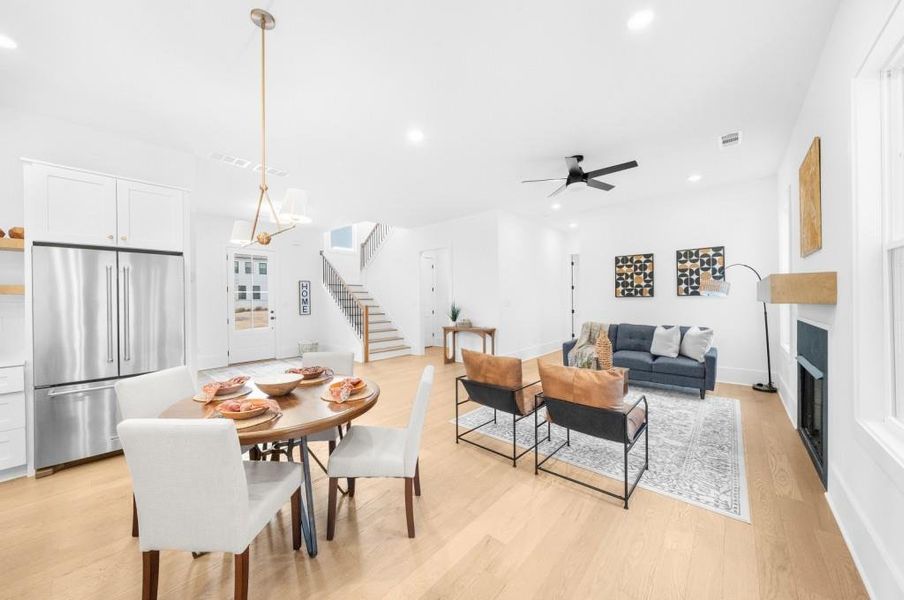Furnished interior view inside a new home in , Canton (Image 35).