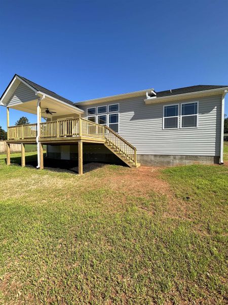 Front exterior of a new home in Peyton Pointe, Inman, SC, highlighting curb appeal (Image 2).